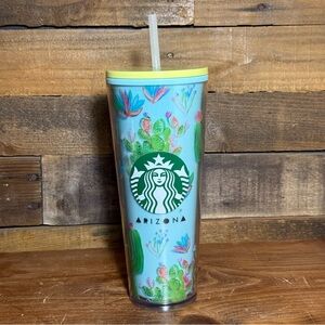 Starbucks Arizona Tumbler Venti 24oz Been There Spring Cactus Acrylic Cold Cup